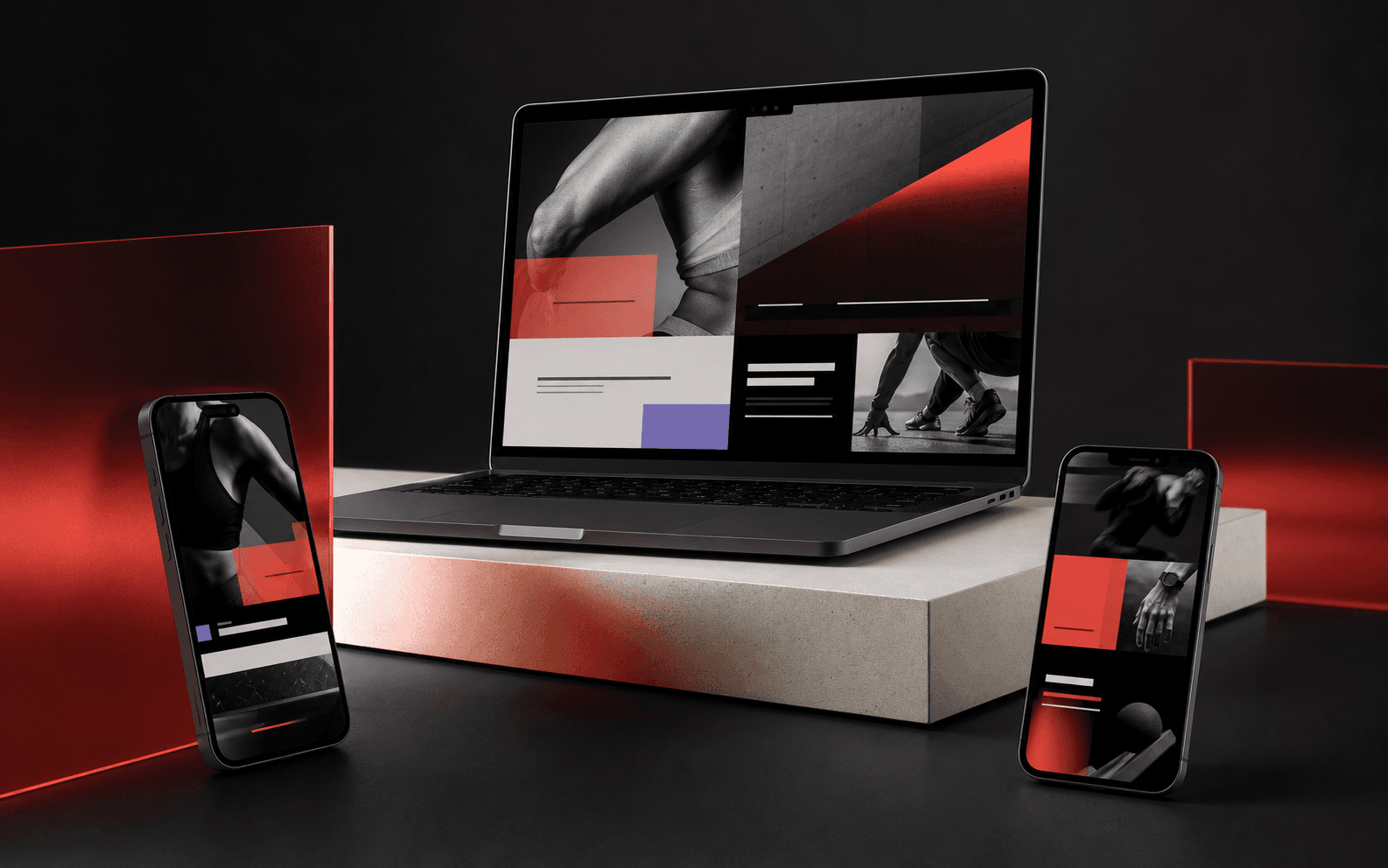 Mockup conceptual del proyecto Fit Life